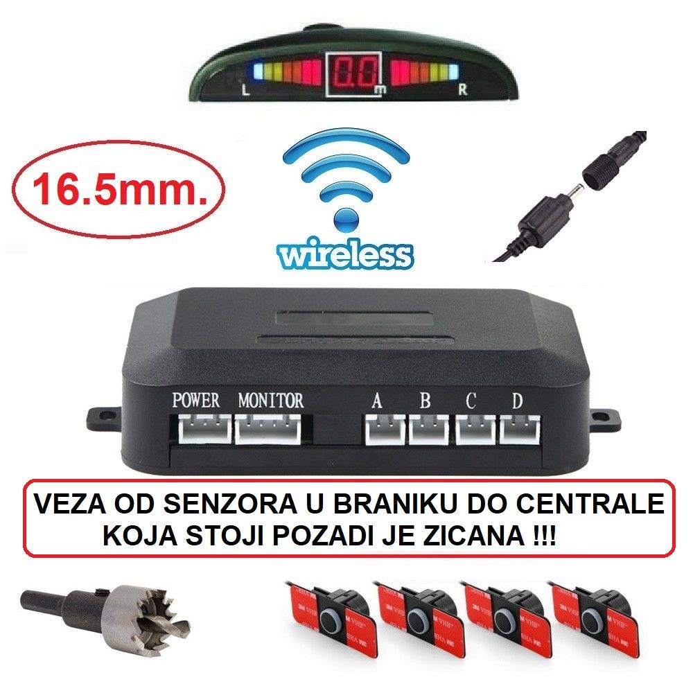 Parking senzori XD-072 - 16.5mm. Bežični Beograd Zemun